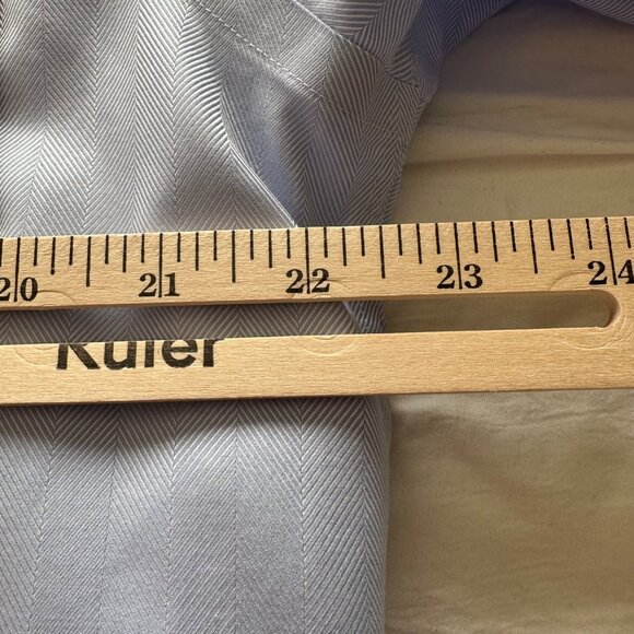 Mens JOS A. Bank Reserve No Wrinkle Shirt Blue 16.5/34 100% Egyptian Cotton - Picture 6 of 7